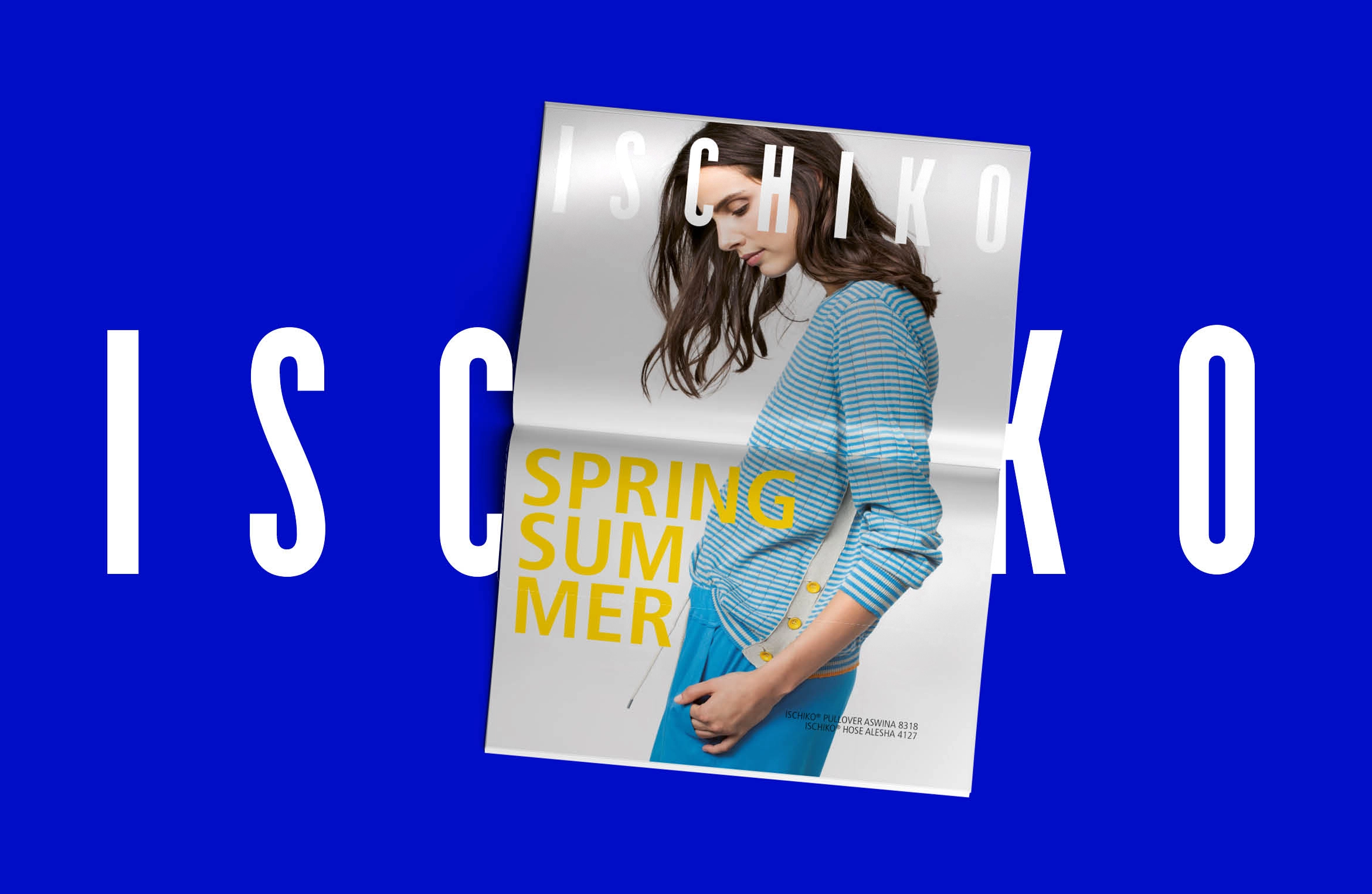 Moderner Markenauftritt des Modelabels ISCHIKO: Gestaltung des Logos und eines hochwertigen Fashion-Katalogs